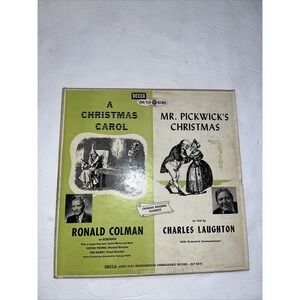 Decca A Christmas Carol Ronald Colman Mr Pickwick Charles Laughton 10" Vinyl